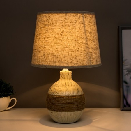 Table lamp with a lampshade "Shipbag -gray" E14 23x23x34 cm-2