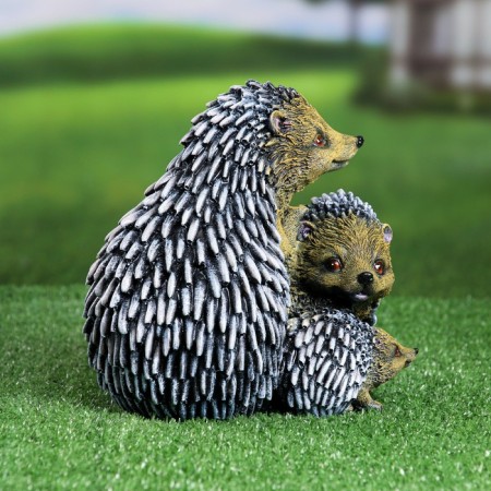 Garden figure "Family Hedgehogs" 22x19x20cm-3