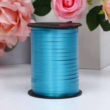 Tape for decor and gifts, turquoise, 0.5 cm x 250 m