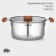 A set of stainless steel dishes Magistro, 3 pcs: D = 16/20/24 cm, induction