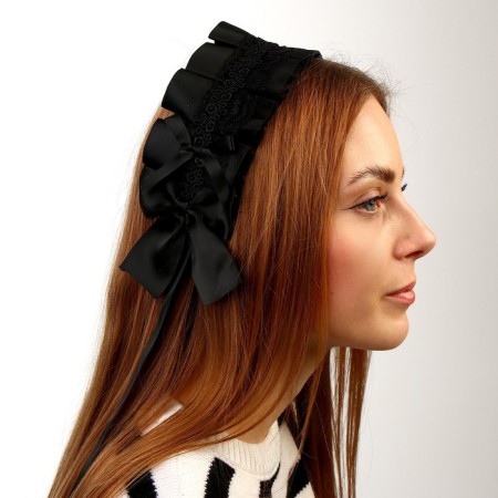Carnival bandage "Lolita", black color-1