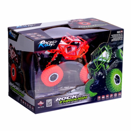 Radio-controlled jeep-trial machine, 4WD, operates on the battery-6