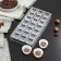 Konfinetta chocolate form "Clover", 27.5 × 17.5 × 2.5 cm, 21 cells (2.5 × 2.5 × 1 cm)