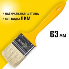 Brush flat Stayer Universal, natural bristles, plastic pen, 63 mm, 2.5 