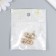Decor for creativity plastic "drop with golden flowers" transparent crystal 2x1.2 cm