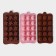 A set of chocolate forms “hearts. Stars. Flowers ", 3 pcs, silicone