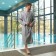 Wafel male extension bathrobe and I am Size 58-60, gray, 100% cotton, 200g/m2