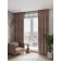 Decofest "Aron" curtain, size 200x270 cm, velor, cocoa color with milk