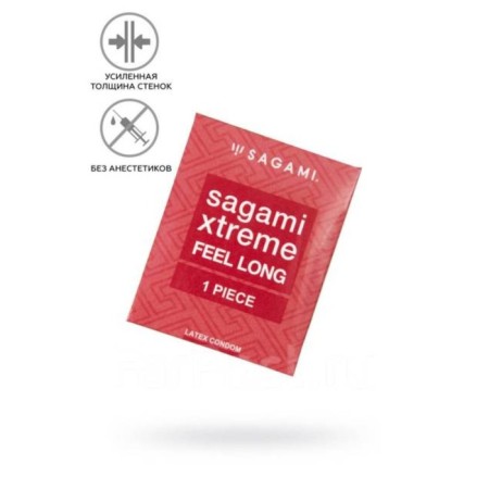 Sagami Xtreme Feel Long condoms latex, ultra -resistant 1pc.-1