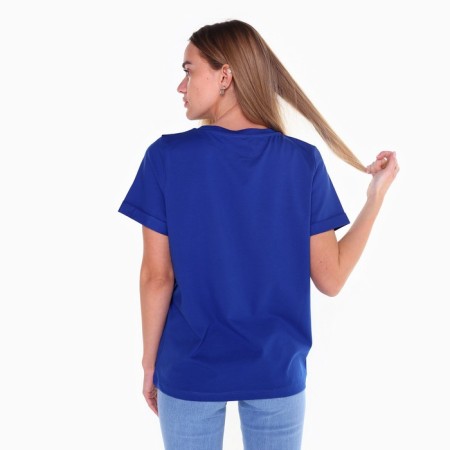 T-shirt female, color is bright blue, size 42-44 (m)-2