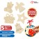 Set for creativity "Wood painting" 5 pcs., With a ribbon