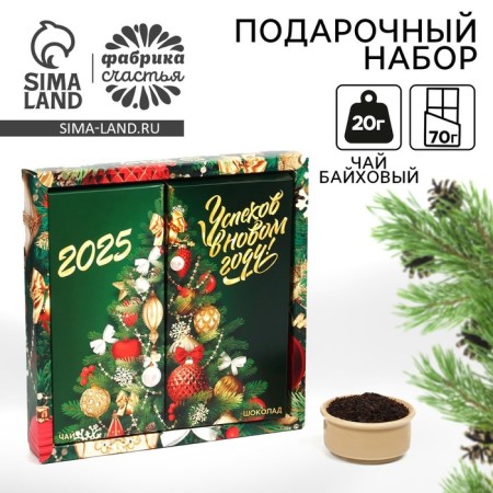 New Year's gift “Success in the New Year”: Chocolate, tea