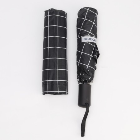 Automatic umbrella “Carbriet”, windproof, 3 additions, 8 spokes, r = 48 cm, black color is black-8