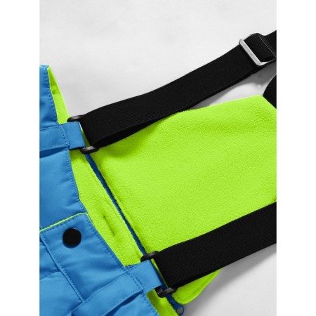 Ski costume for a boy, height 128 cm, green color-12