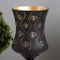 Aroma lace with backlight "Leaves" GU10 35W+RGB black 11x11x23 cm