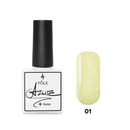 Camouflage base Pole Azure Potal, with mother -of -pearl mica, No. 1, 8 ml