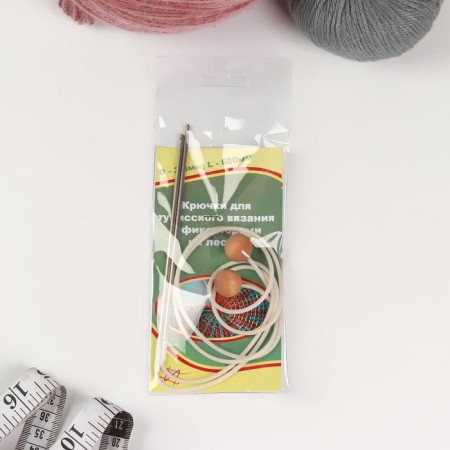 Knitting hook, Tunisian, d = 2.8 mm, 60 cm-1