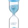 Happy Time sand clock, 20 minutes, 4.4 x 12.6 cm, blue