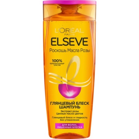 ELSEVE shampoo "Luxury of rose oil", 400 ml
