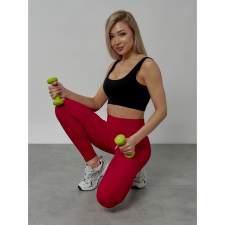 Femic fitness legins, size 48-52, red color-1