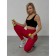 Femic fitness legins, size 48-52, red color
