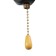 Sconces "acapouco" 1x60W E27 brown, gold 24x13x26.5cm