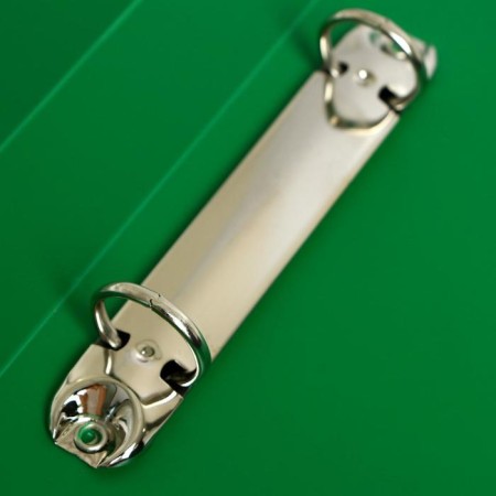 Folder on 2 rings A4, Calligrata, 27 mm, 700 μm, internal and end pocket, green-2