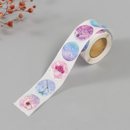Stick Paper "Cosmos" d = 2.5 cm 252 pcs in roll-1