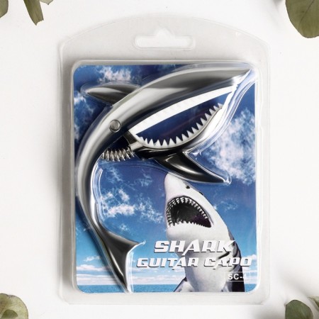 Capodastr for guitar Music Life Shark, silver-3