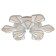 LED lamp economy light, size 83x83x12 cm