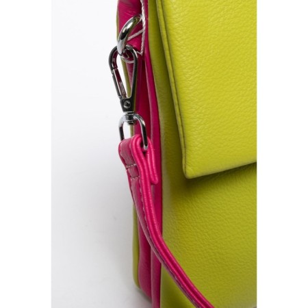 Cross-Body Bag, eco-leather, Ludor Green, 14x3x19 cm-3
