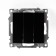 3-clavy switch (mechanism), 250V, 10A, Stekker Series Catherine, Black, GLS10-7108-05