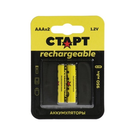 Battery Start, Ni-Mh, AAA, HR03-2BL, 1.2V, 950 mAh, blister, 2 pcs