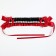 Carnival bandage "Lolita", red color with black lace