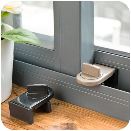 Loading and windows lock, black color