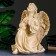 Figure "Angel on the knee" ivory, 58x48x38cm