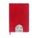 Dated diary 2025, A5, 176 sheets, Hong Kong, solid cover, pancake embossing, with liesse, block 80 g/m2, red