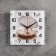Wall clock: sea, "pearl in the shell", 25x25 cm