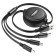 Hoco X75, 3 in 1 Lightning/Micro/Type -C - USB, 2 A, 1 m, PVC, black