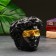Kashpo - organizer "David's head, large" black, gold, 16 cm