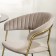 Stefany chair, 515 × 600 × 785 mm, velor, gray color