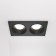 The built-in lamp Technical DL033-2-02B, 2x50W, 17x9x3.6 cm, GU10, black color