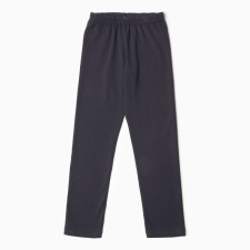 Leggings for the girl, dark gray color, height 128-134 cm