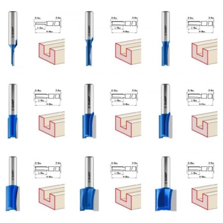 Set of milling bison 28796-H30, profile, wood, 30 pcs.-2