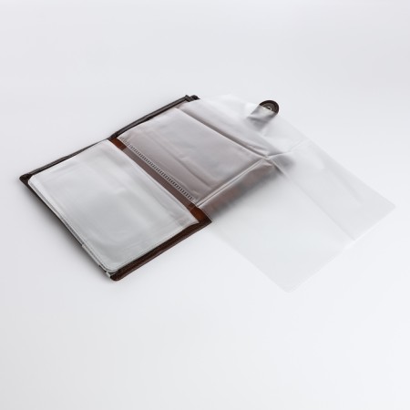 Cover for car documents and passports for magnet, brown color-6