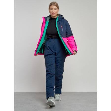Ski jacket women's winter, size 46, pink color-11