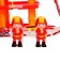 Parking "Fire Station", with metal machines and helicopter