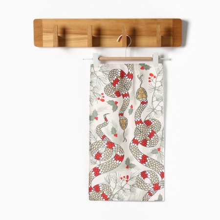 Kitchen towel: New Year "Ethel" warm wishes 40x70 cm, 100% HL, sarzha 190 g/m2