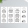 Sticker plastic mirror "animals" mix 8.5x21 cm