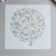 Stencil plastic "Round tree" 13x13 cm